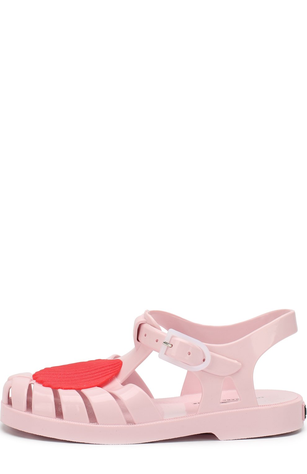 Резиновые сандалии с декором MARC JACOBS (THE) розового цвета по цене 4740 руб., арт. W19074/28-35, фото 2 Резиновые сандалии с декором MARC JACOBS (THE), арт. W19074/28-35, фото 2