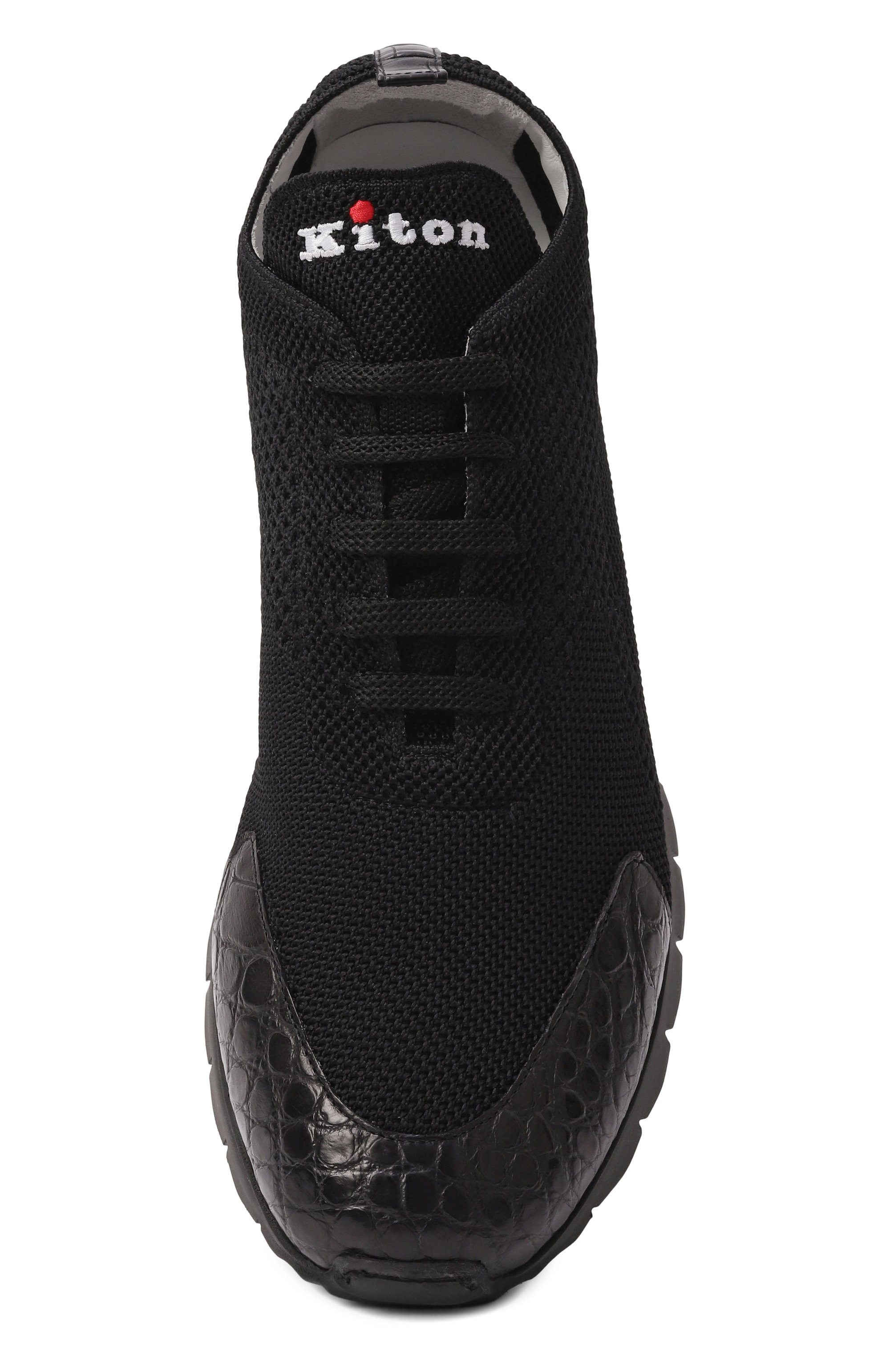 Текстильные кроссовки KITON, арт. USSFITBN0134203, фото 6