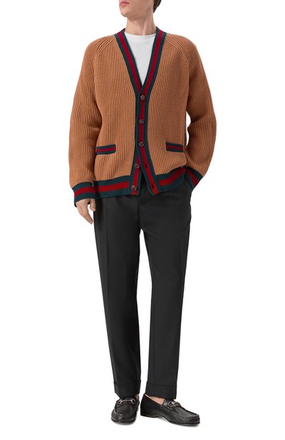 Кожаные лоферы horsebit 1953 GUCCI черного цвета по цене 135000 руб., арт. 816180/AADGL, фото 2 Кожаные лоферы horsebit 1953 GUCCI, арт. 816180/AADGL, фото 2