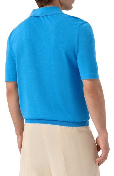 Поло из шелка и хлопка 12 STOREEZ, арт. 125371, фото 4