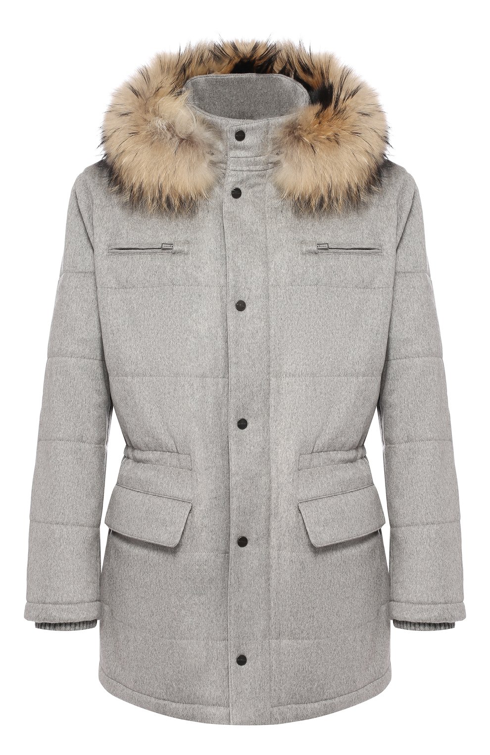 Кашемировая куртка с отделкой из енота KITON, арт. UW0482AV03P10, фото 1