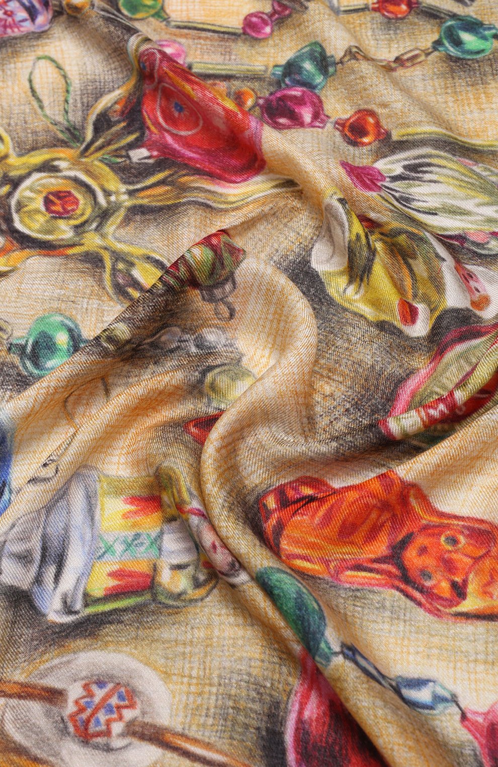 Шаль новогодние игрушки GOURJI, арт. T23XMST10R, фото 3