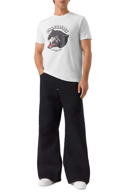 Хлопковая футболка Dirk Bikkembergs BMT1210 Белый  BMT1210 Фото 2