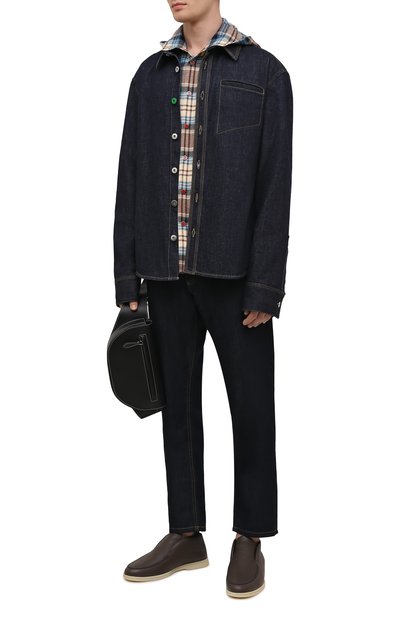 Кожаные ботинки open walk LORO PIANA, арт. FAI3276, фото 2