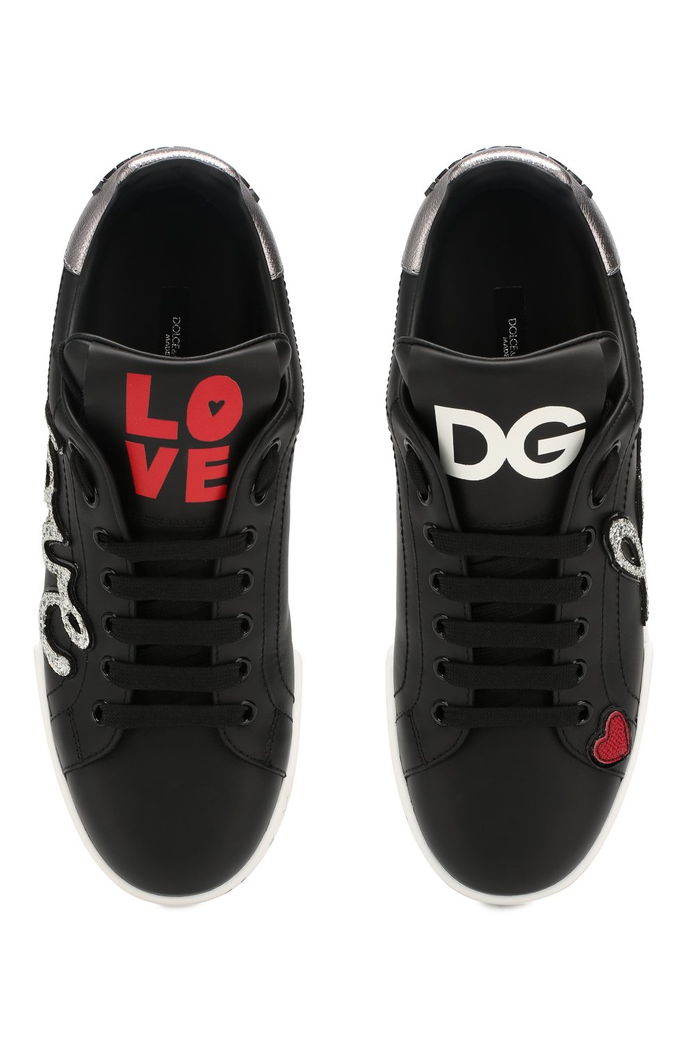 Кожаные кеды portofino DOLCE & GABBANA, арт. CK1563/AH290, фото 5