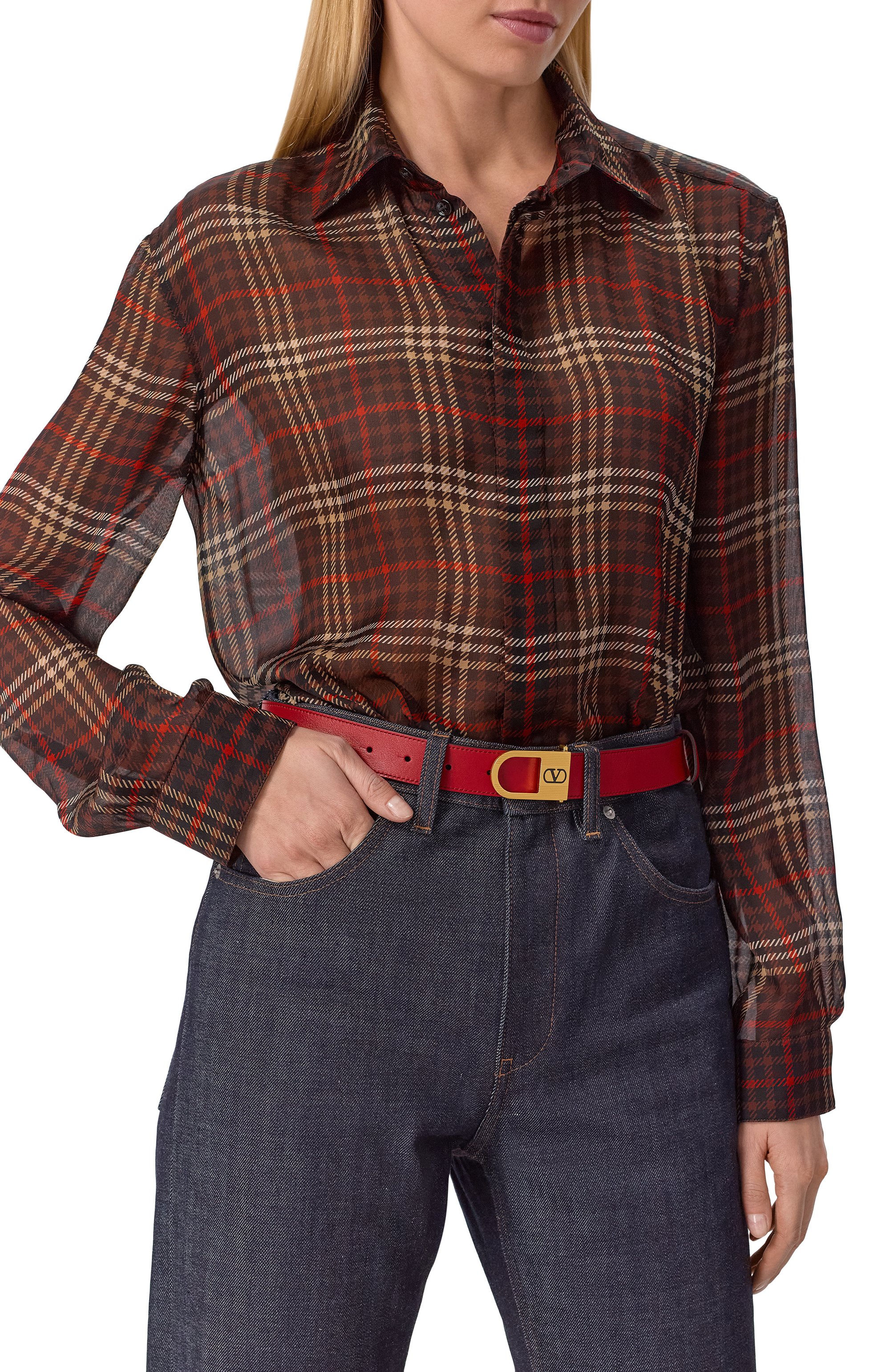 Кожаный ремень VALENTINO, арт. 7W0T0ST8/JAQ, фото 2