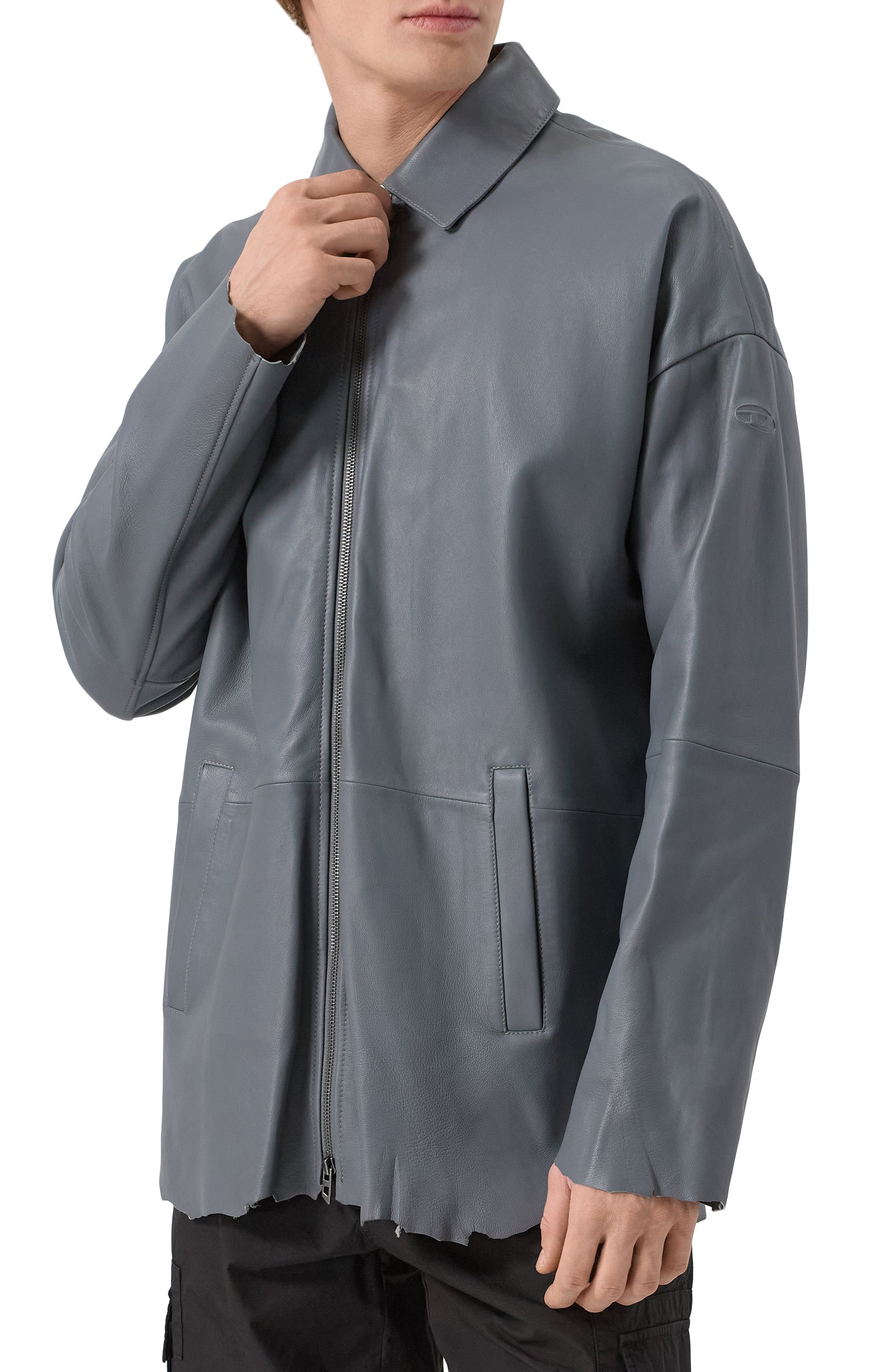 Кожаная рубашка DIESEL, арт. A17704/0SLBK, фото 3