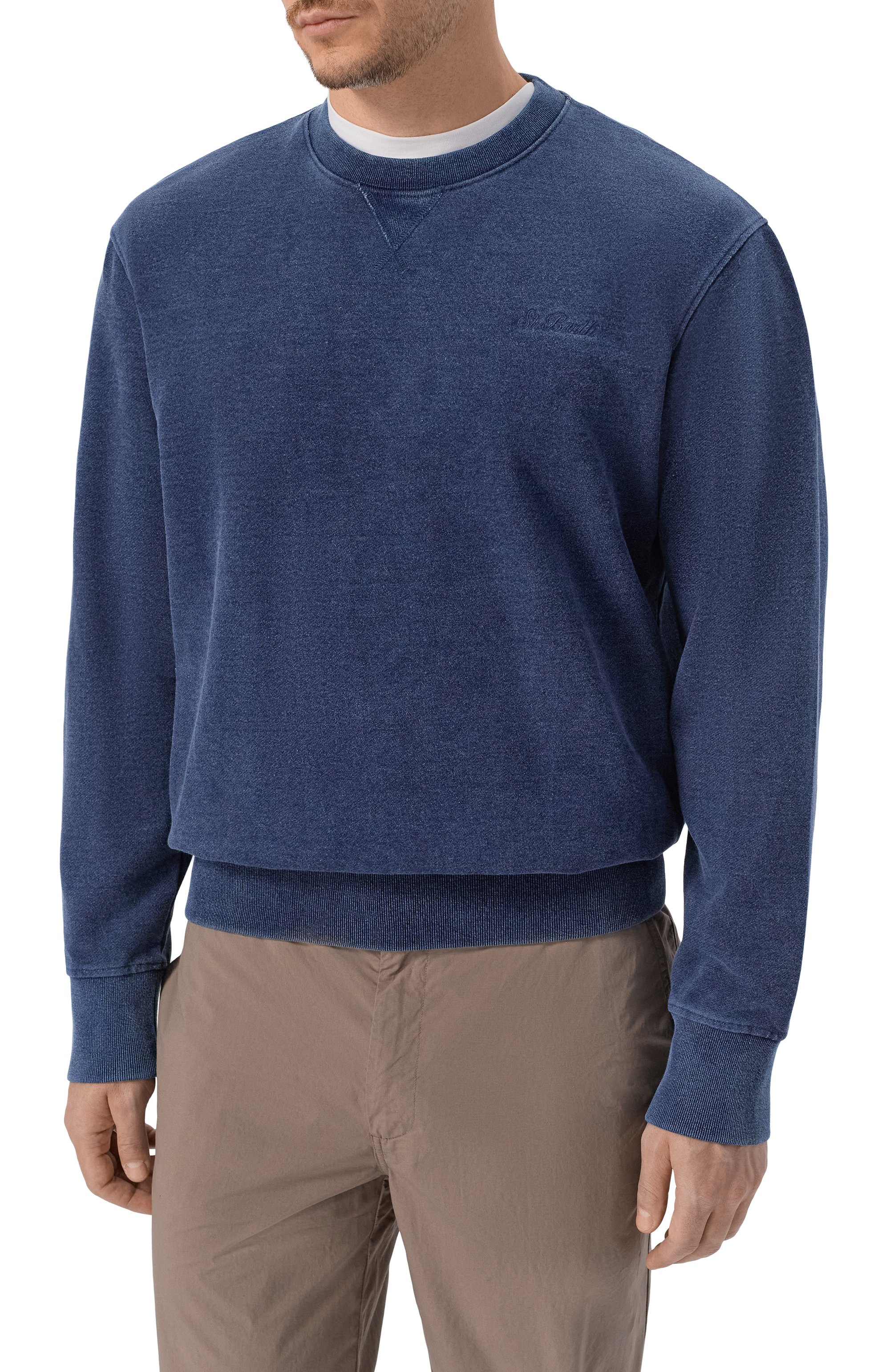 Хлопковый свитшот MC2 SAINT BARTH синего цвета по цене 26350 руб., арт. C00P001-00490L/C00PER, фото 3 Хлопковый свитшот MC2 SAINT BARTH, арт. C00P001-00490L/C00PER, фото 3