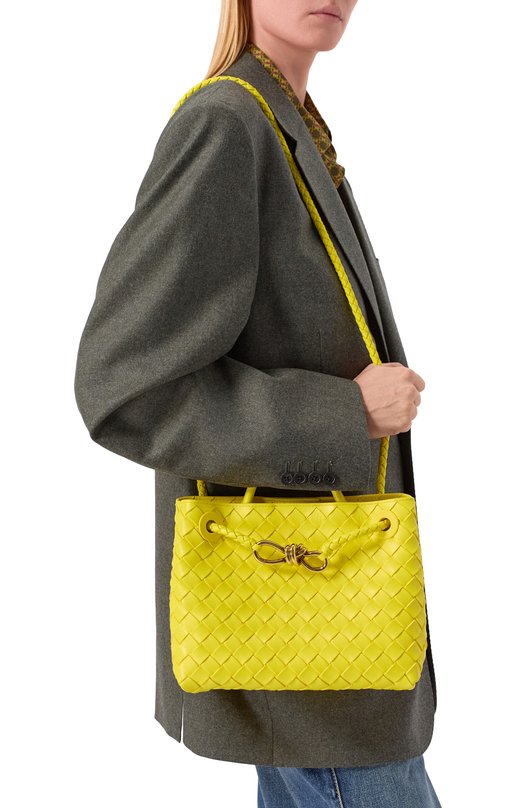 Сумка Andiamo small Bottega Veneta 766014/VCPP1 Жёлтый  766014/VCPP1 Фото 2