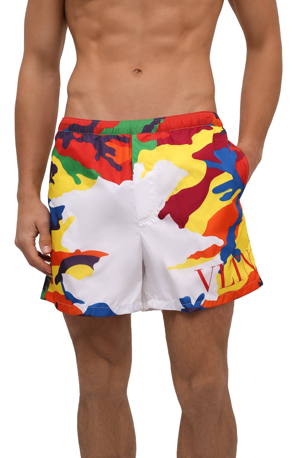 Плавки-шорты VALENTINO разноцветного цвета по цене 58950 руб., арт. WV3UH0287JB, фото 2 Плавки-шорты VALENTINO, арт. WV3UH0287JB, фото 2