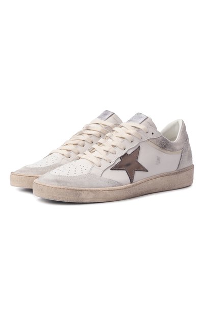 Женские кожаные кеды ball star GOLDEN GOOSE DELUXE BRAND, арт. GWF00832.F007591