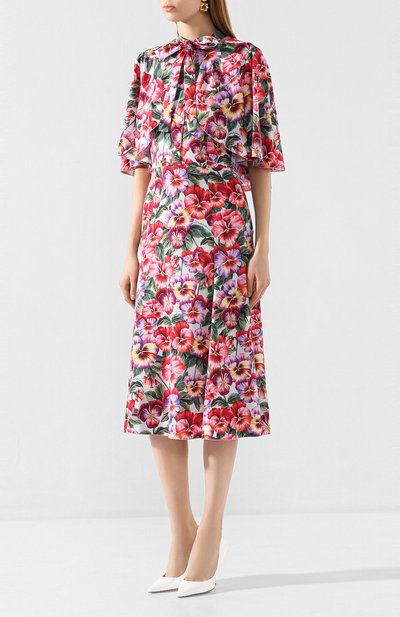 Шелковое платье DOLCE & GABBANA, арт. F6H3YT/FSAZX, фото 3