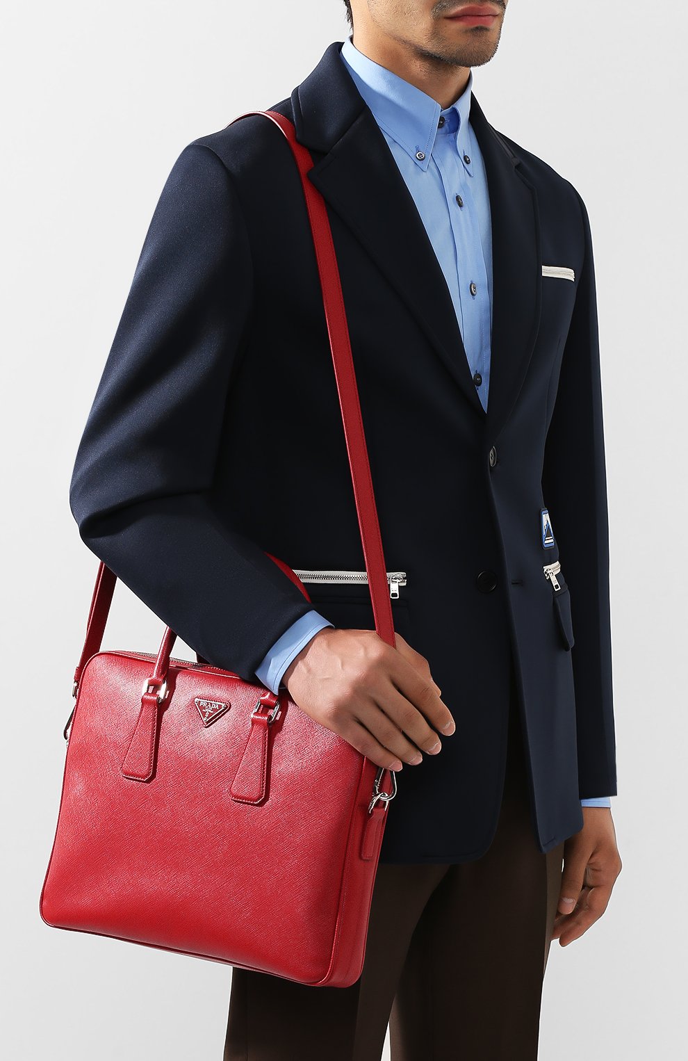 Кожаный портфель PRADA, арт. 2VE368-9Z2-F068Z, фото 5