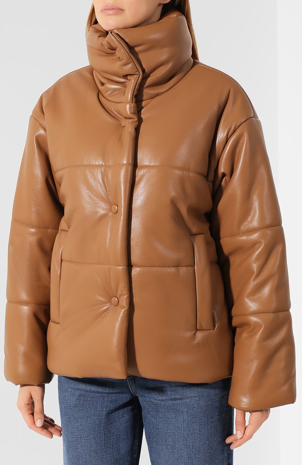 Куртка NANUSHKA, арт. HIDE_BR0WN_VEGAN LEATHER, фото 3