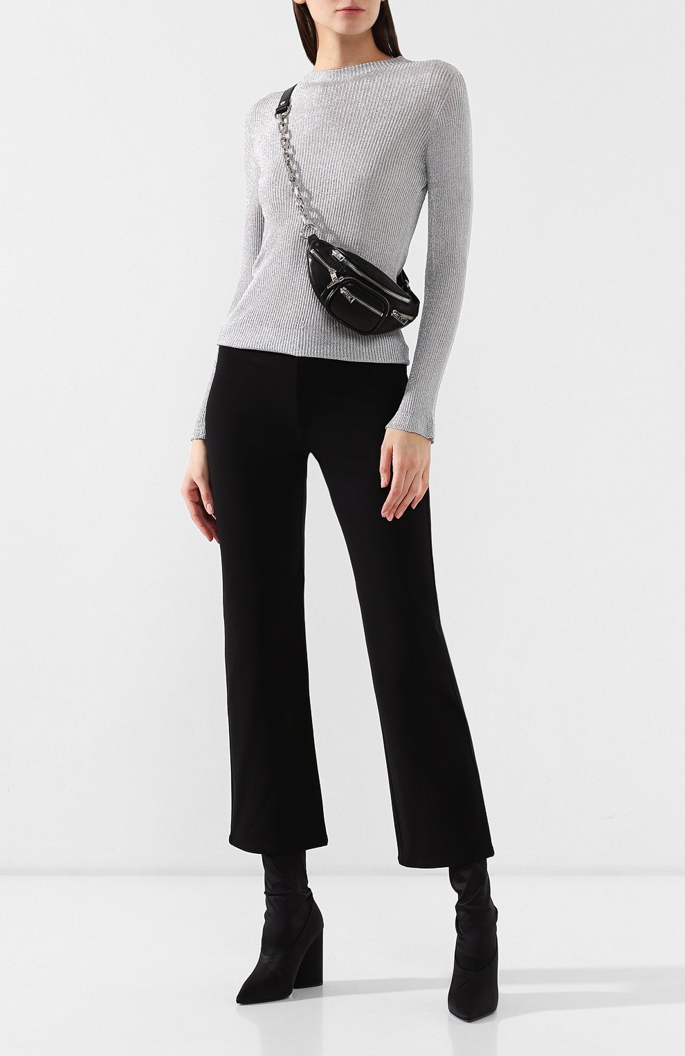 Брюки из вискозы PHILOSOPHY DI LORENZO SERAFINI черного цвета по цене 31350 руб., арт. A0317/733, фото 2 Брюки из вискозы PHILOSOPHY DI LORENZO SERAFINI, арт. A0317/733, фото 2