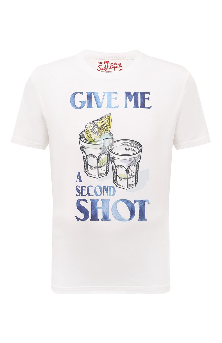 Мужская хлопковая футболка MC2 SAINT BARTH белого цвета, арт. STBM/TSHIRT MAN/07185D | Фото 1 (Рукава: Короткие; Материал внешний: Хлопок; Длина (для топов): Стандартные; Кросс-КТ: Пляж, Джерси; Принт: С принтом; Стили: Спорт-шик; Мужское Кросс-КТ: Футболка-одежда; Автоматизация ТО: Проставлено; Автоматизация состава: Проставлено; Детали: Без декора)