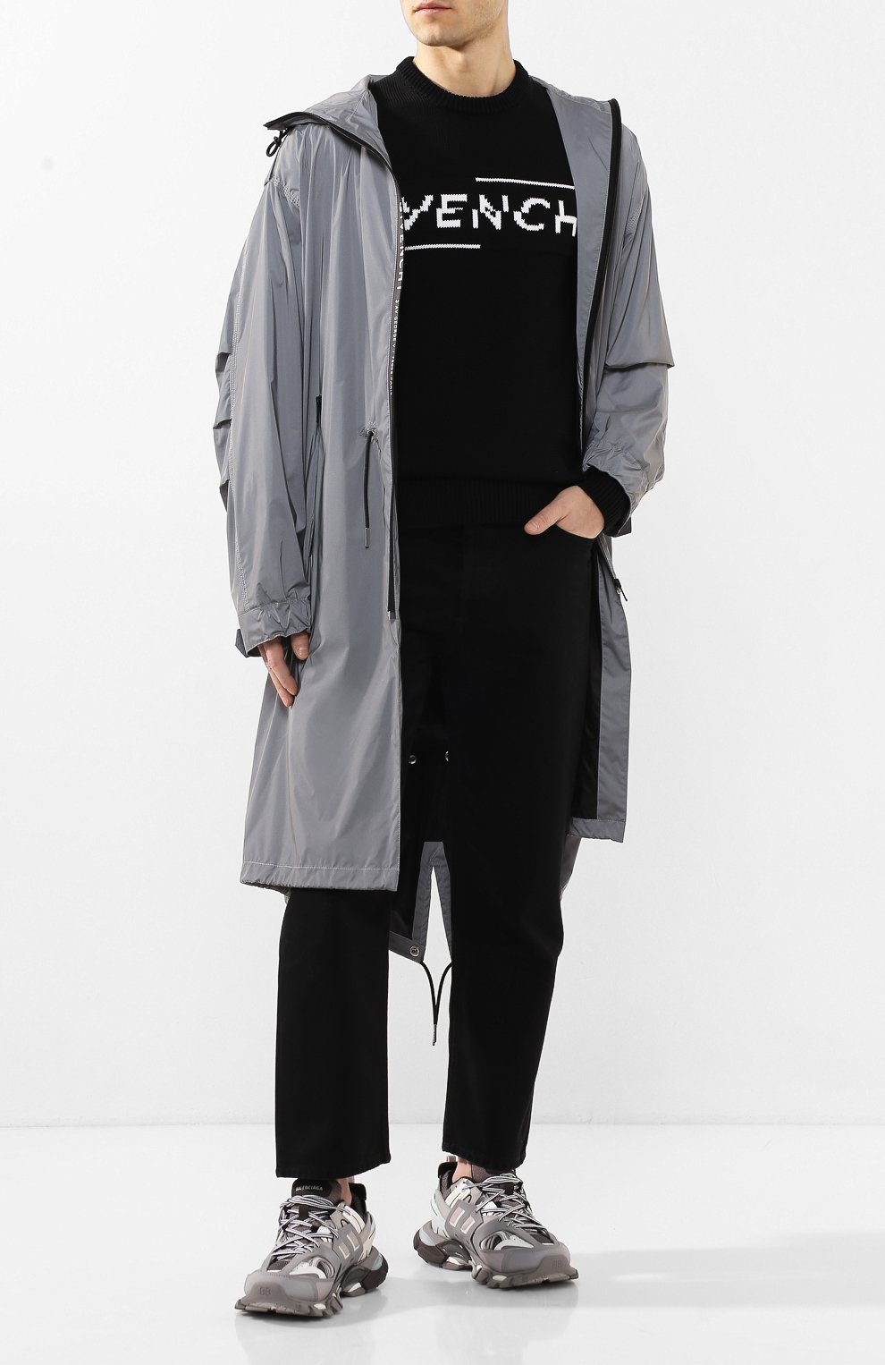 Хлопковый свитер GIVENCHY, арт. BM90B4401M, фото 2