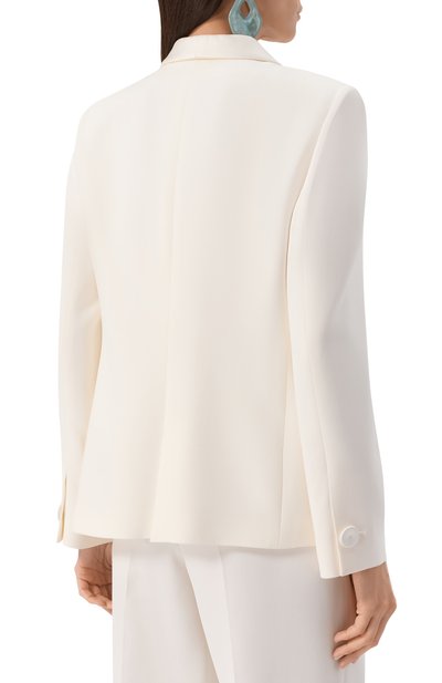 Шелковый жакет GIORGIO ARMANI белого цвета по цене 673000 руб., арт. 8CHAT002/T00EV_1, фото 4 Шелковый жакет GIORGIO ARMANI, арт. 8CHAT002/T00EV_1, фото 4