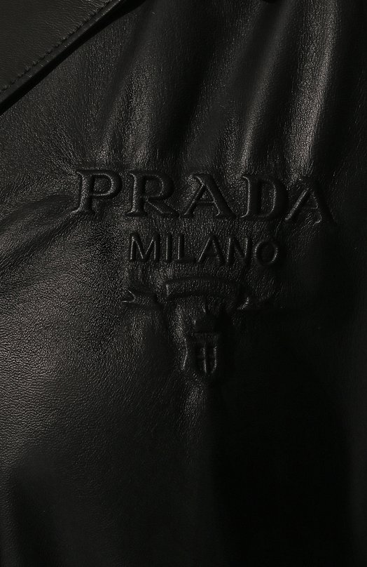 фото Кожаное пальто prada