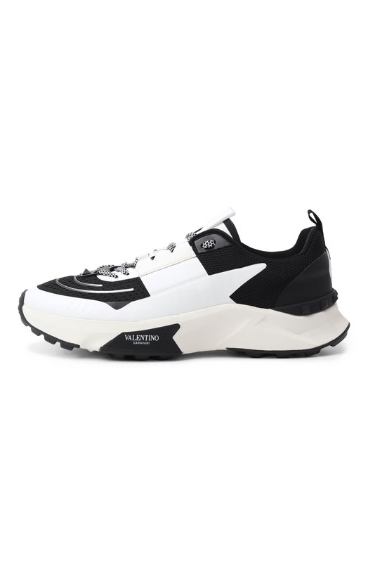 Текстильные кроссовки True Act Valentino 7Y2S0H96/PTN Чёрно-белый  7Y2S0H96/PTN Фото 4