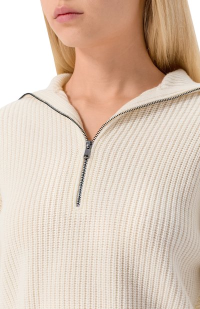 Свитер из шерсти и кашемира MAX MARA белого цвета по цене 67400 руб., арт. NADAR, фото 5 Свитер из шерсти и кашемира MAX MARA, арт. NADAR, фото 5