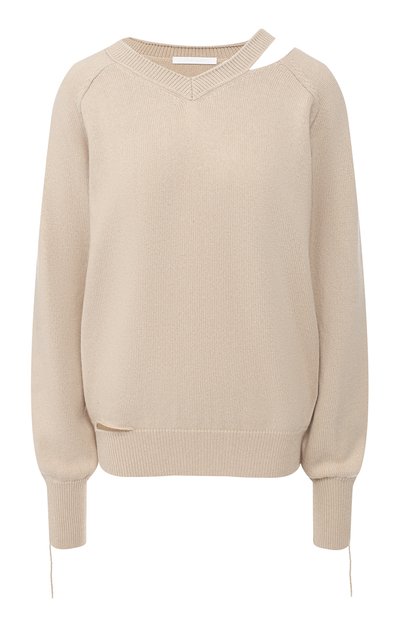 Женский пуловер из смеси хлопка и шерсти HELMUT LANG, арт. I10HW714