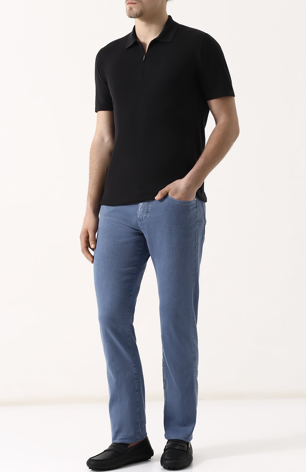 Шерстяное поло с короткими рукавами LORO PIANA, арт. FAI0677, фото 2