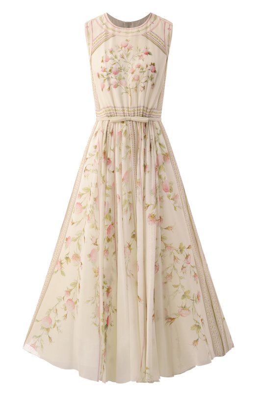 Шелковое платье Giambattista Valli 24FWPVCA5006-60PRI Кремовый 24FWPVCA5006-60PRI