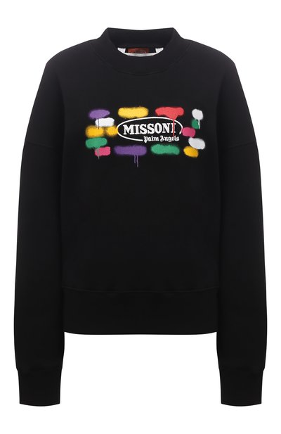 Женский хлопковый свитшот palm angels x missoni PALM ANGELS, арт. PWBA031F21FLE0021001
