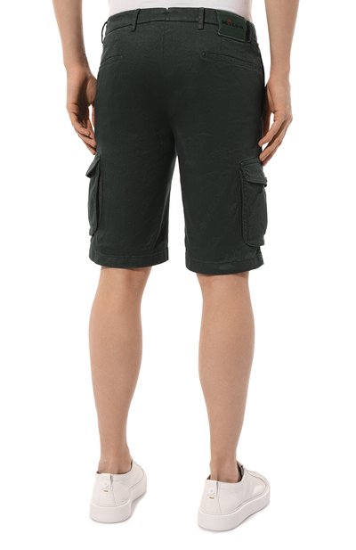 Шорты изо льна и хлопка KITON, арт. UFPPBK0604D, фото 4