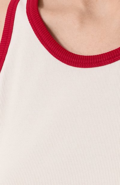 Хлопковая майка AG ADRIANO GOLDSCHMIED белого цвета по цене 9950 руб., арт. W0134-102, фото 5 Хлопковая майка AG ADRIANO GOLDSCHMIED, арт. W0134-102, фото 5