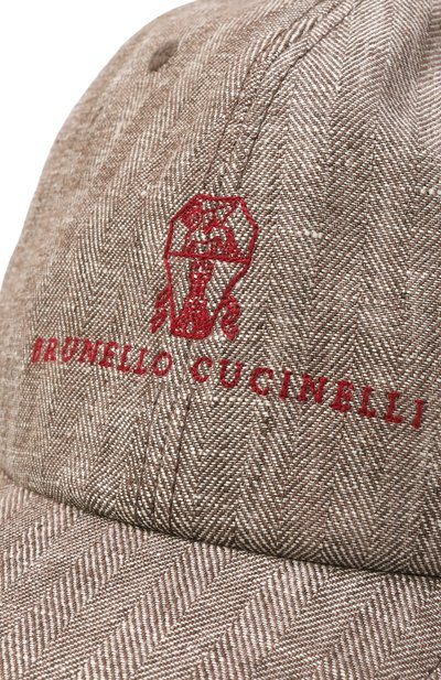 Льняная бейсболка BRUNELLO CUCINELLI, арт. MH2519850, фото 4