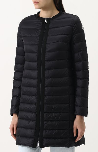 Стеганый пуховик на молнии с круглым вырезом MONCLER, арт. D1-093-49322-94-53048, фото 3