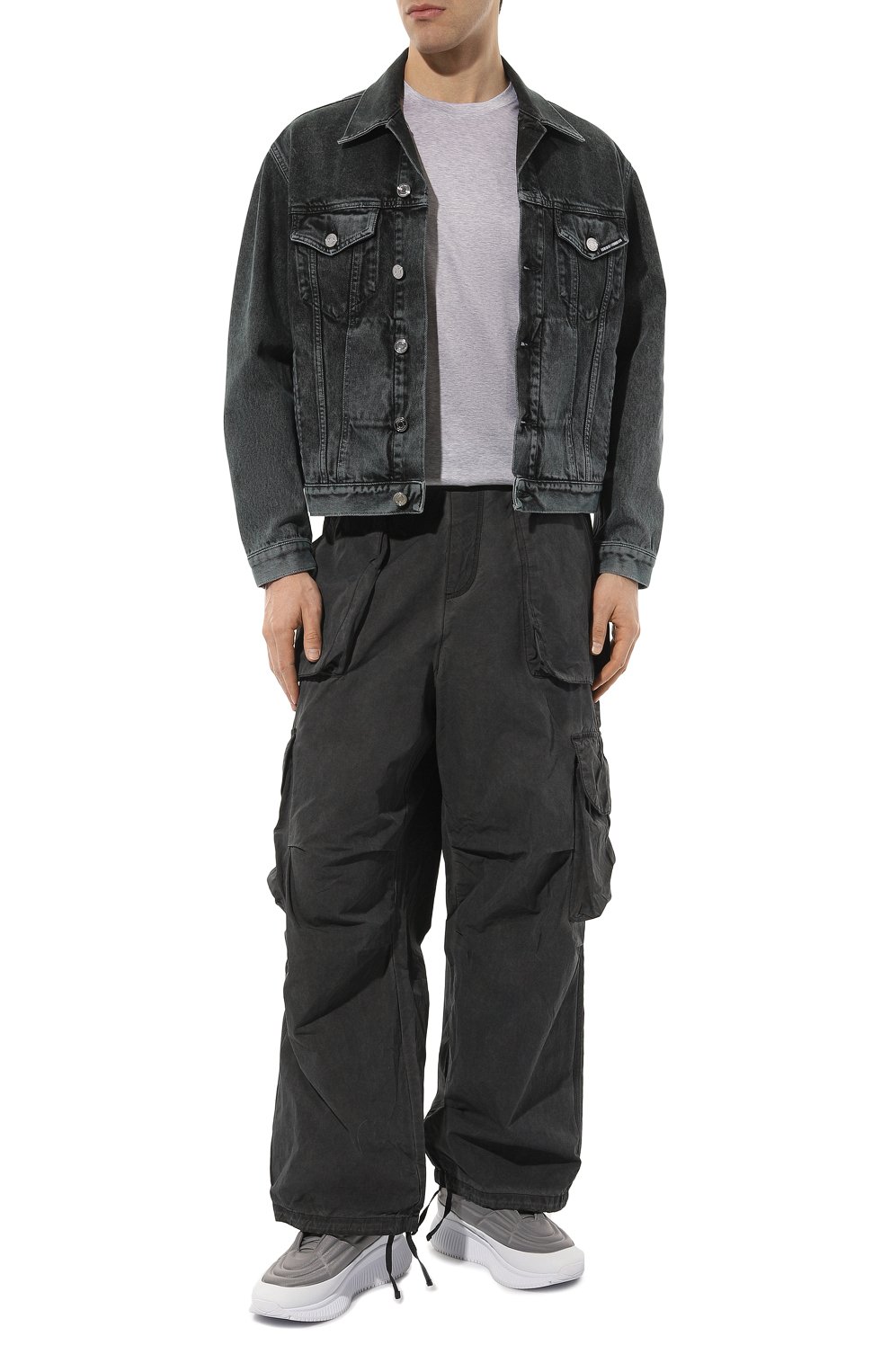 Хлопковая футболка GRAN SASSO светло-серого цвета по цене 13400 руб., арт. 60133/74002, фото 2 Хлопковая футболка GRAN SASSO, арт. 60133/74002, фото 2