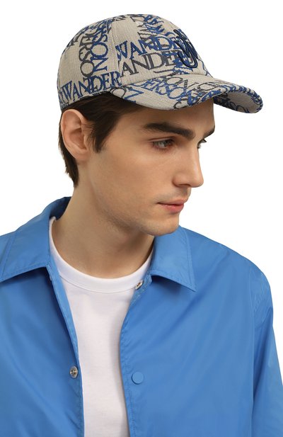 Хлопковая бейсболка JW ANDERSON разноцветного цвета по цене 21000 руб., арт. AC0198/FA0136, фото 2 Хлопковая бейсболка JW ANDERSON, арт. AC0198/FA0136, фото 2