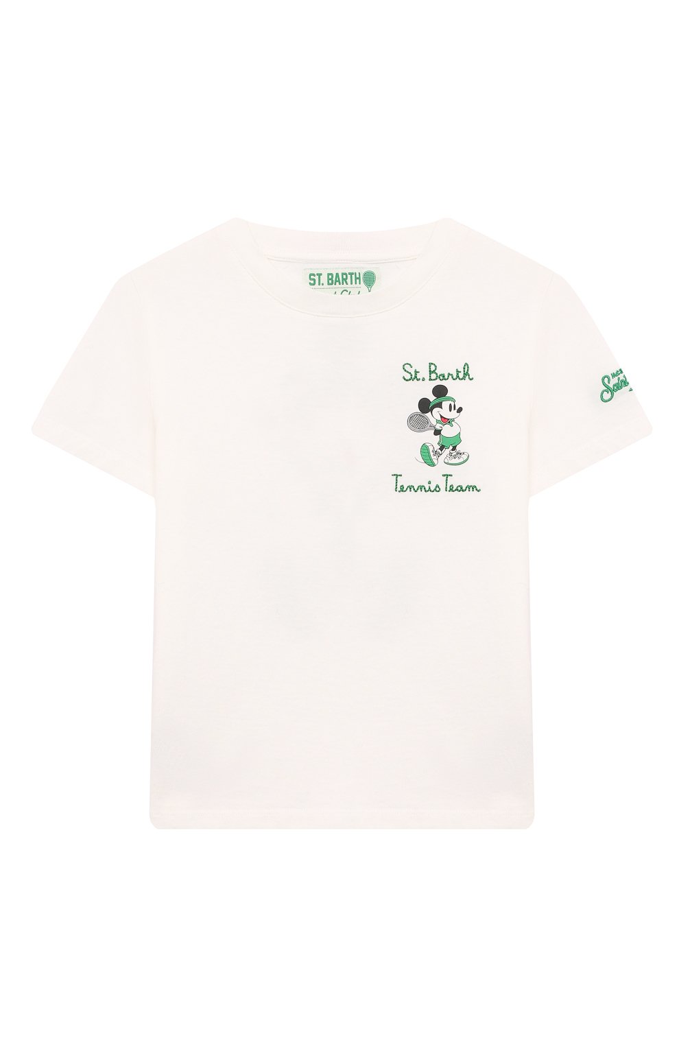 Хлопковая футболка MC2 SAINT BARTH белого цвета по цене 8710 руб., арт. STBK CAMER0N/01135G, фото 1 Хлопковая футболка MC2 SAINT BARTH, арт. STBK CAMER0N/01135G, фото 1