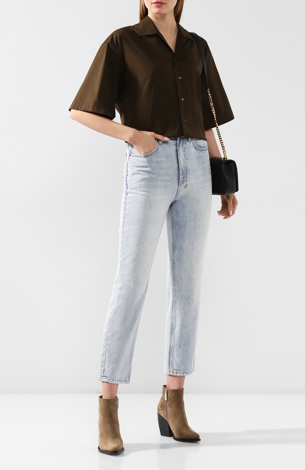 Хлопковая рубашка DSQUARED2 зеленого цвета по цене 28300 руб., арт. S72DL0648/S44131, фото 2 Хлопковая рубашка DSQUARED2, арт. S72DL0648/S44131, фото 2