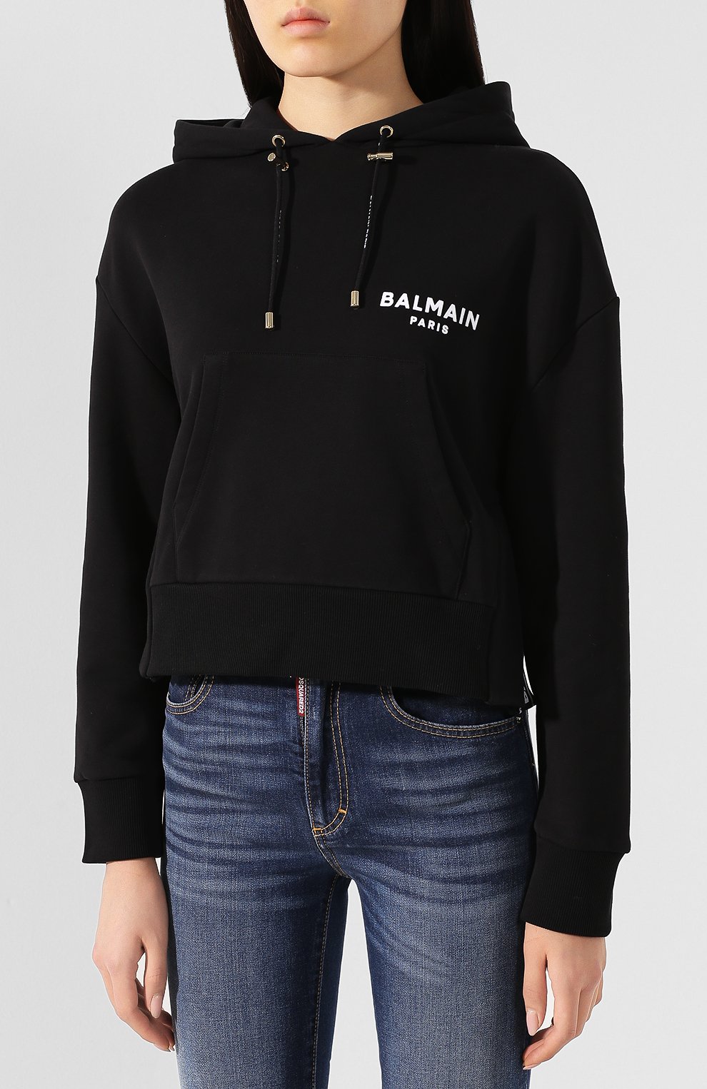 Хлопковое худи BALMAIN, арт. TF13792/I383, фото 3