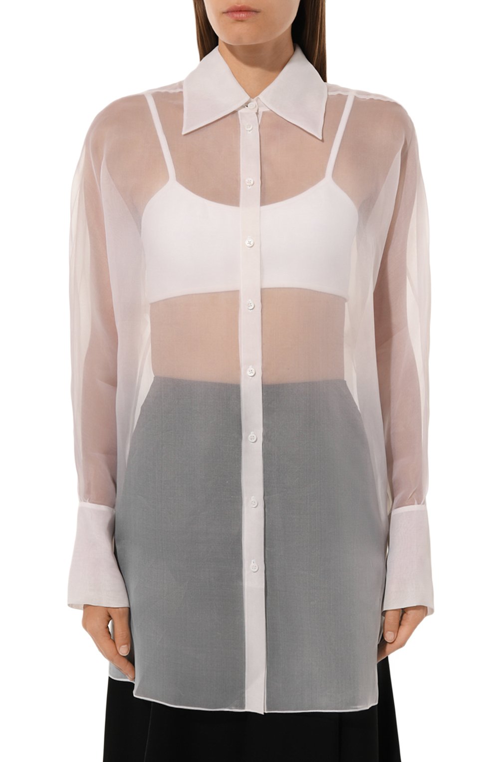 Шелковая блузка LA NEIGE, арт. #CAS-3-LS-ORG-001, фото 3