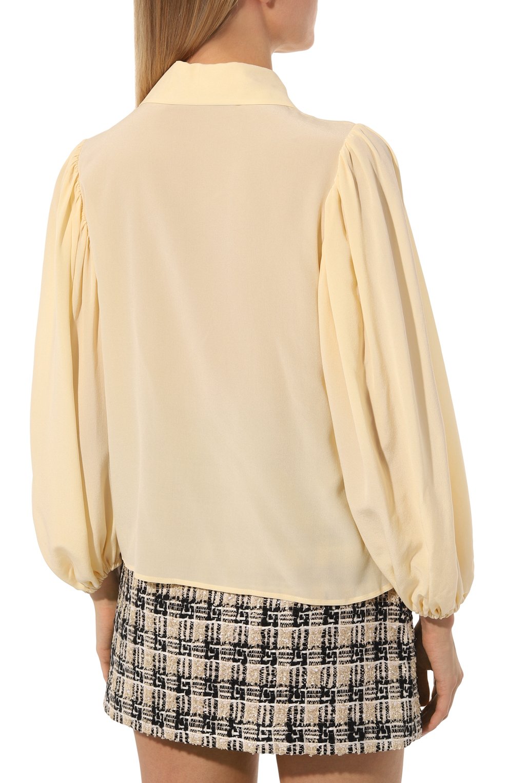 Шелковая блузка GUCCI, арт. 643266 ZAAOG, фото 4