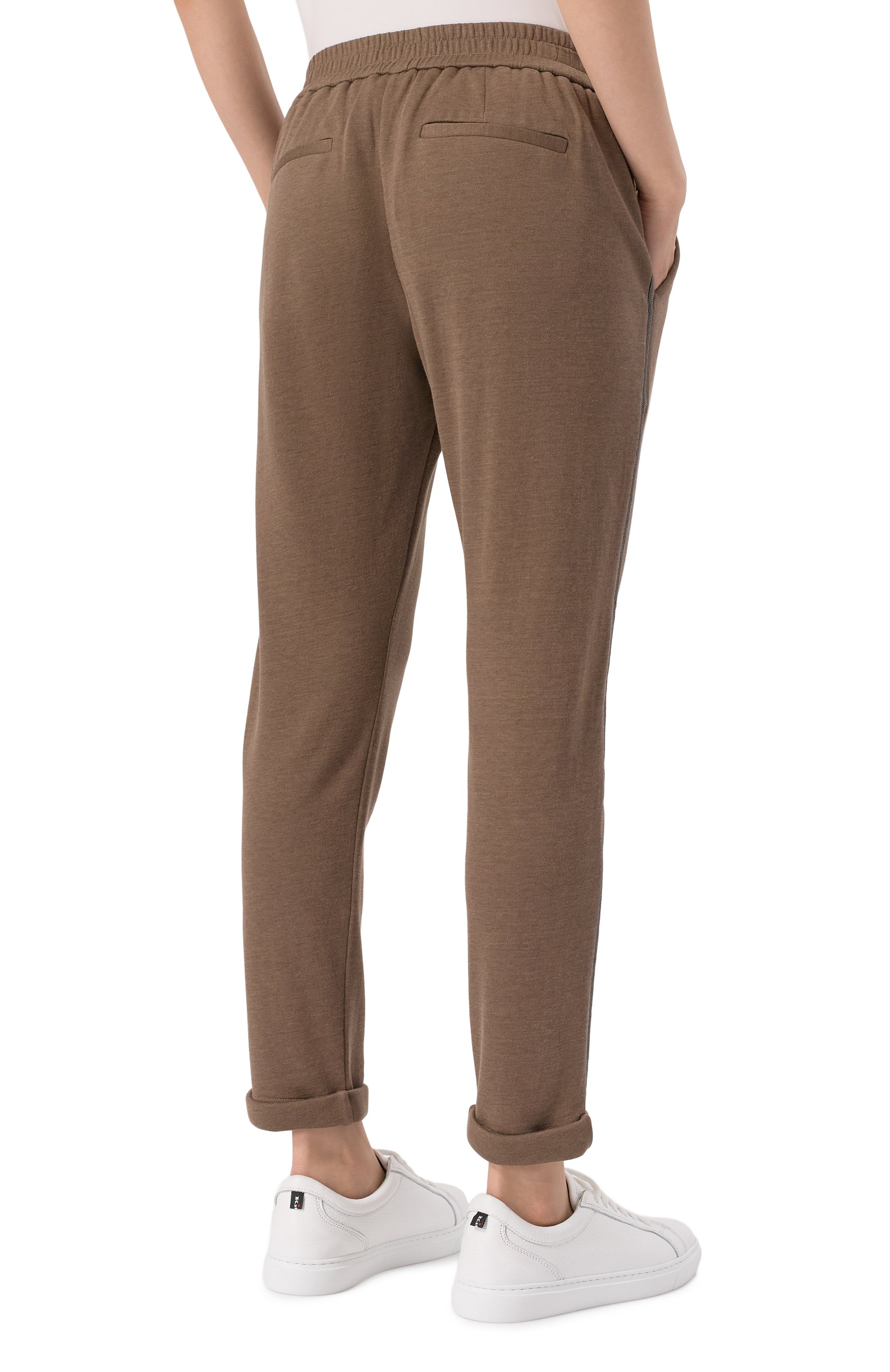 Брюки из хлопка и шелка BRUNELLO CUCINELLI, арт. MD828SM679, фото 4