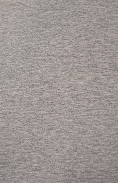 Мужская хлопковая футболка BOSS светло-серого цвета, арт. 50501097 | Фото 5 (Принт: Без принта; Рукава: Короткие; Длина (для топов): Стандартные; Материал сплава: Проставлено; Материал внешний: Хлопок; Драгоценные камни: Проставлено; Стили: Кэжуэл)
