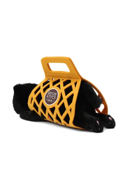 Мягкая игрушка кот барсик в сумке ORANGE TOYS черного цвета по цене 2300 руб., арт. B1001/35, фото 3 Мягкая игрушка кот барсик в сумке ORANGE TOYS, арт. B1001/35, фото 3