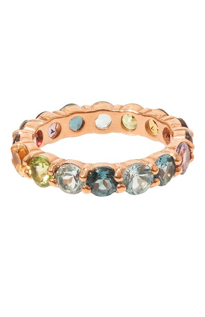 Кольцо-радуга из камней SECRETS JEWELRY разноцветного цвета по цене 32800 руб., арт. КРКРП00625, фото 3 Кольцо-радуга из камней SECRETS JEWELRY, арт. КРКРП00625, фото 3