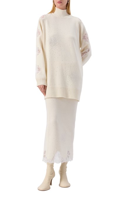 Женская юбка из шерсти и вискозы GIUSEPPE DI MORABITO, арт. 05FWKND362YC 05359