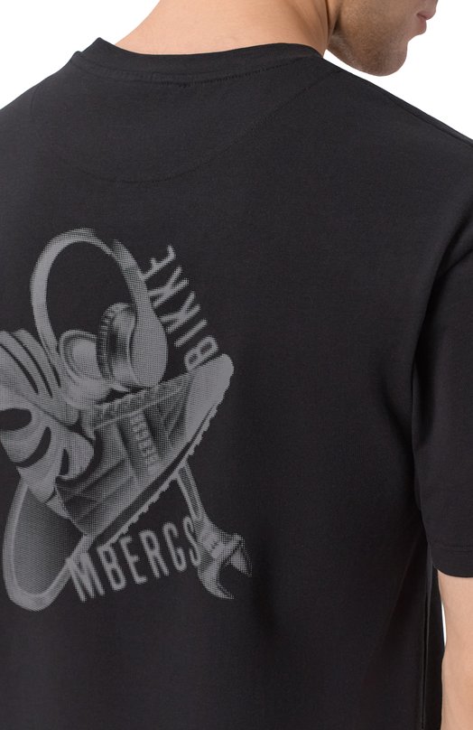 Хлопковая футболка Dirk Bikkembergs BMT1571 Чёрный  BMT1571 Фото 5