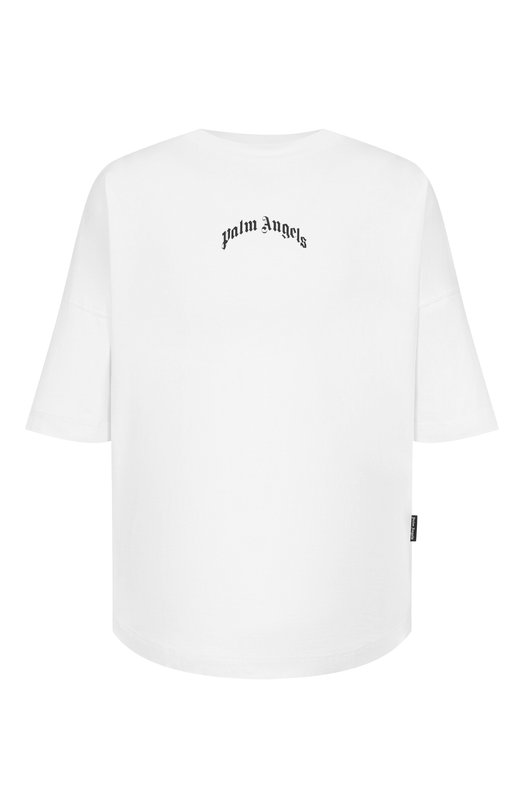 Хлопковая футболка Palm Angels PMAA10BF25JER001 Белый PMAA10BF25JER001