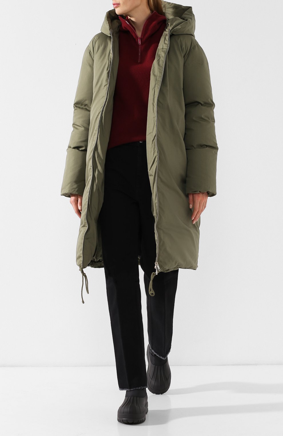 Пуховик из смеси хлопка и шелка CELINE, арт. 28W85038B, фото 2