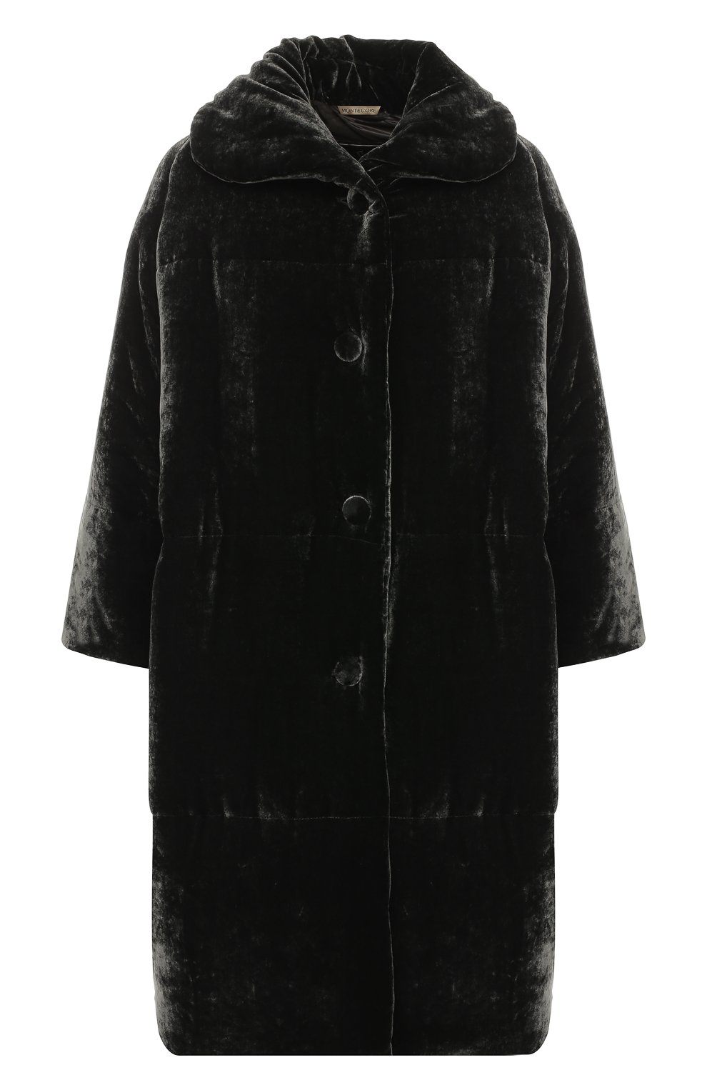 Бархатный пуховик с отложным воротником MONTECORE, арт. 2526C460/182801, фото 1