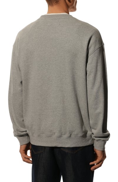 Хлопковый свитшот TEE LIBRARY серого цвета по цене 15900 руб., арт. TBF-SW-25, фото 4 Хлопковый свитшот TEE LIBRARY, арт. TBF-SW-25, фото 4